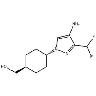 시클로헥산메탄올, 4-[4-아미노-3-(디플루오로메틸)-1H-피라졸-1-일]-, 트랜스- CAS 번호: 2434841-21-9